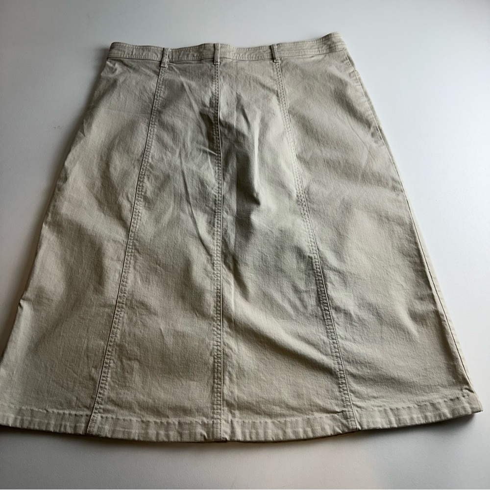 Christopher & Banks Khaki A-Line Skirt